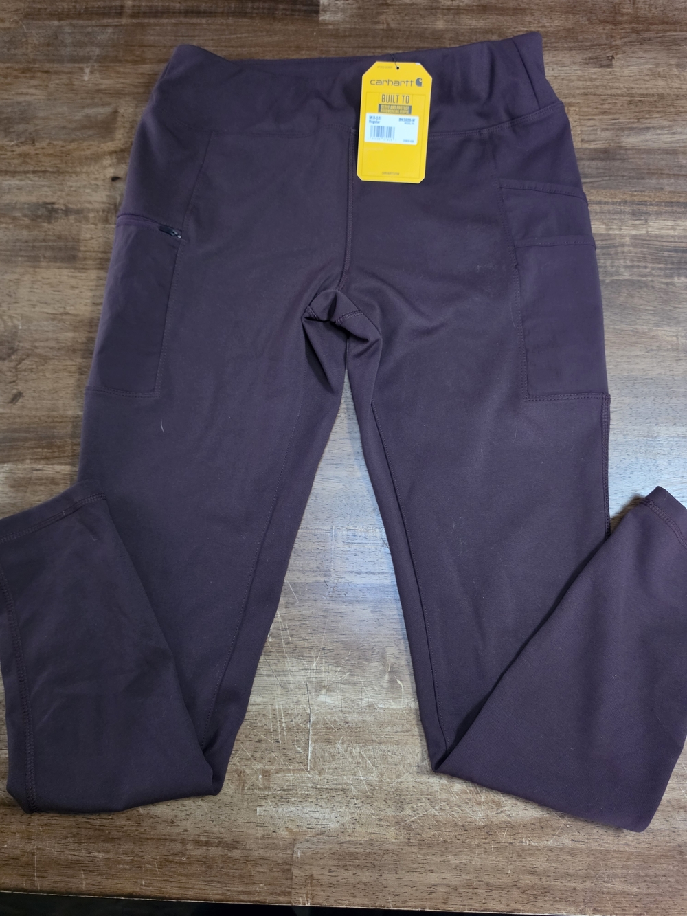 Carhartt Womens Brown Jogger Pants with Utility Pockets